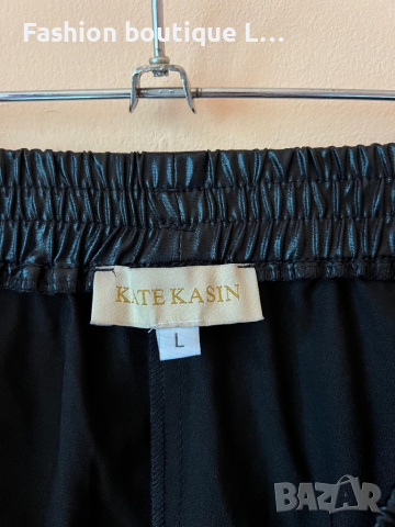 Kate Kasin Къси черни панталонки с ластик и джобове L размер 🖤, снимка 5 - Къси панталони и бермуди - 44993818