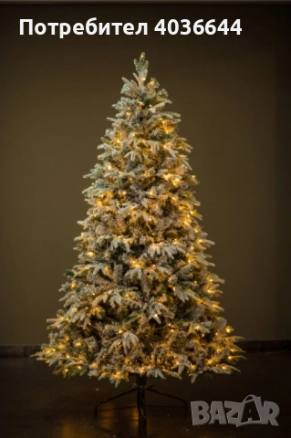Коледна елха с вградени лампички по връхчетата, снимка 4 - Декорация за дома - 52215063