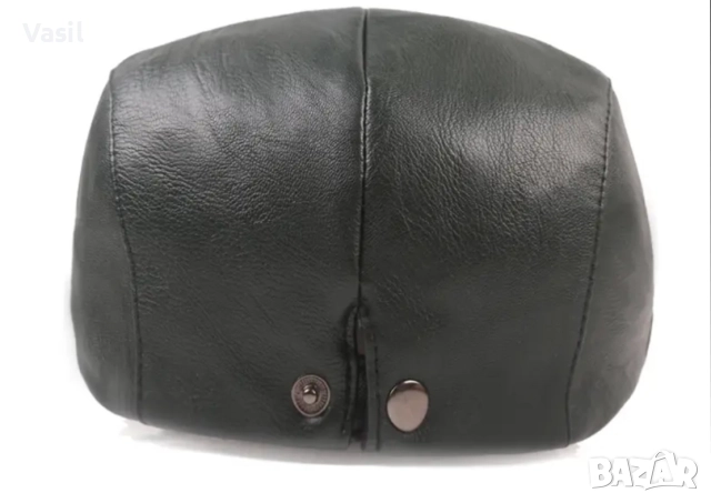 Кожени каскети в 2 цвята, снимка 3 - Шапки - 52886219