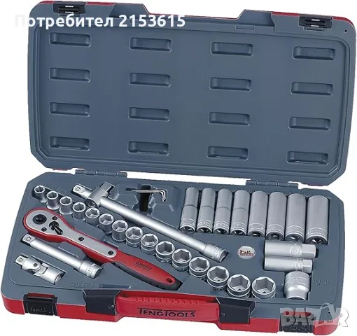 Teng Tools T1234 34части 1/2 гидория качествени вложки камъни комплект, снимка 1 - Куфари с инструменти - 47029279