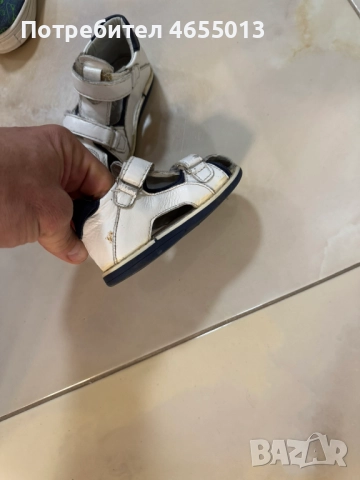 ПОДАРЯВАМ - Детски бебешки сандали естествена кожа 21-Номер Стелка - 13см., снимка 4 - Детски сандали и чехли - 52461257