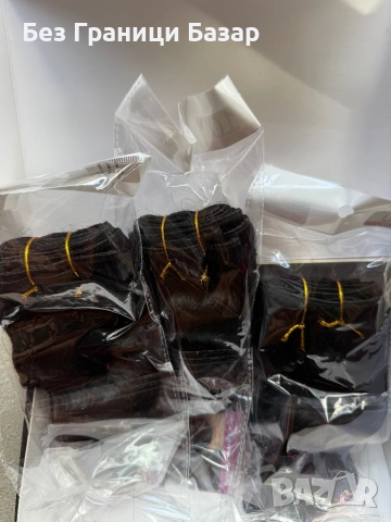 Нови Естествени кичури от човешка коса – дълбоки вълни за сгъстяване треса