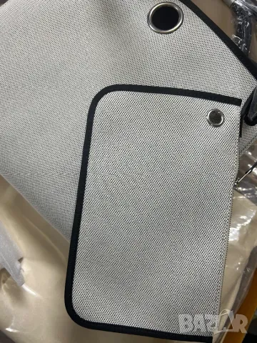 Hermes Herbag Cabine Bag 50 - Écru/Blanc/Noir , снимка 8 - Чанти - 47332983