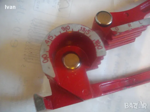 НОВ ТРОЕН РЪЧЕН ТРЪБОГИБ 6мм-8мм-10мм МАСИВЕН УРЕД ЗА ОГЪВАНЕ НА ТРЪБИ РАДИУС 25мм 0-180 ГРАДУСА