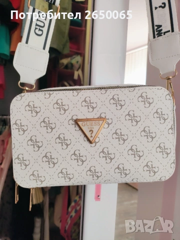 Нова бяла чанта Guess , снимка 4 - Чанти - 53973323