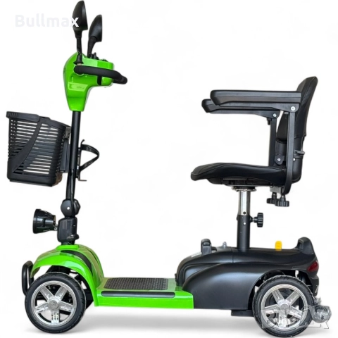 Електрическа четириколка BULLMAX N1, Електрическа спирачка, 350W, Сгъваема, Червена, снимка 10 - Инвалидни колички - 52570108