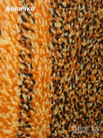 Цветен вълнен китеник, снимка 4 - Покривки за легло - 51301918