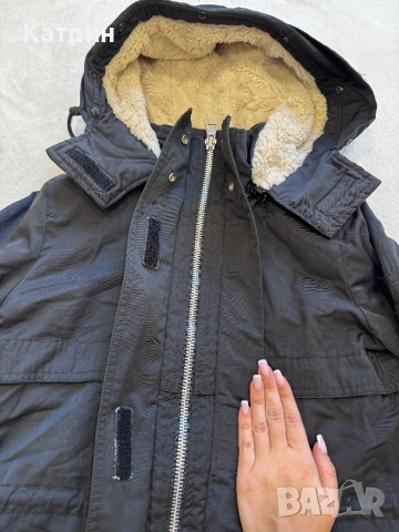 Зимно яке черно Bershka , снимка 4 - Якета - 51788549