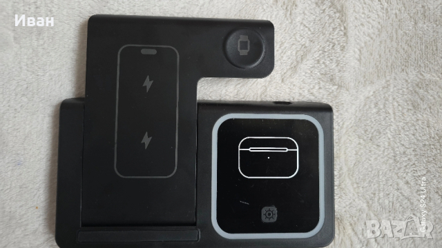 Бързо Безжично Зарядно, USB Type-C , снимка 4 - Безжични зарядни - 53390840