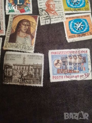 Лепени пощенски марки от Италия, Германия, Япония, Швейцария. , снимка 6 - Филателия - 45202996