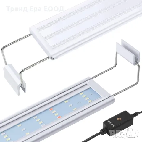 LED лампа за аквариум 40-60см, снимка 1 - Оборудване за аквариуми - 47489813