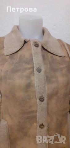Дамско кожено палто XS, снимка 2 - Якета - 53736647
