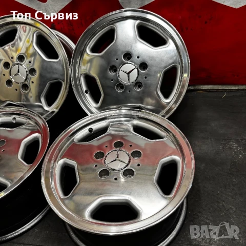 Ретро алуминиеви джанти за Мерцедес, Intra Monoblock, 15 цола, 5x112, снимка 5 - Гуми и джанти - 51030723