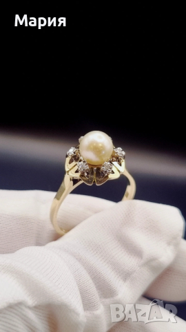 ЗЛАТЕН ПРЪСТЕН С ДИАМАНТИ 6.70ГР, снимка 3 - Пръстени - 53571204