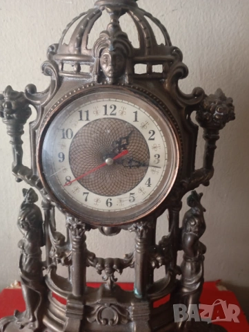 Винтидж каминен часовник, снимка 2 - Антикварни и старинни предмети - 54291682