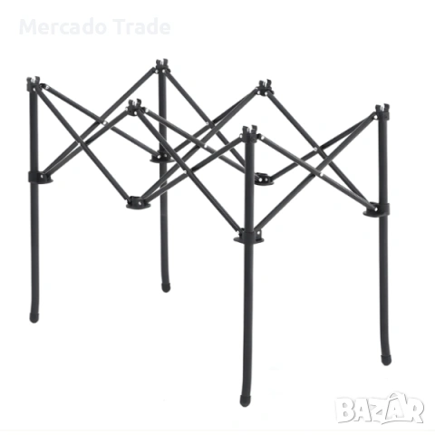 Сгъваема маса за къмпинг Mercado Trade, За плаж, Градина, Черен, снимка 5 - Къмпинг мебели - 54283779