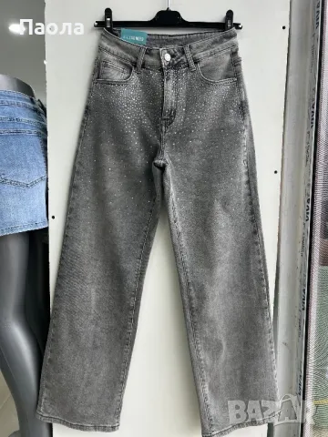 Дамски дънки с камъни , снимка 2 - Дънки - 49684681