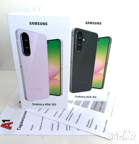 НОВ! Samsung Galaxy A56 5G 128GB Graphite / Pink 2г.ГАРАНЦИЯ!, снимка 4 - Samsung - 53663624