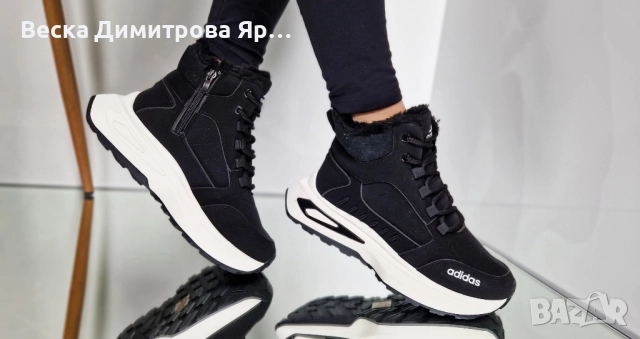 Дамски обувки с топла дебела вата , снимка 11 - Дамски боти - 52115256