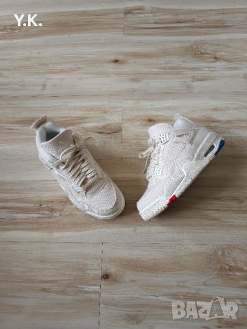 Оригинални кецове Air Jordan 4 Retro Blank Canvas, снимка 4 - Кецове - 45837930