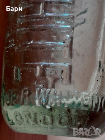 Старо стъклено шише с топче, снимка 8 - Колекции - 45535747