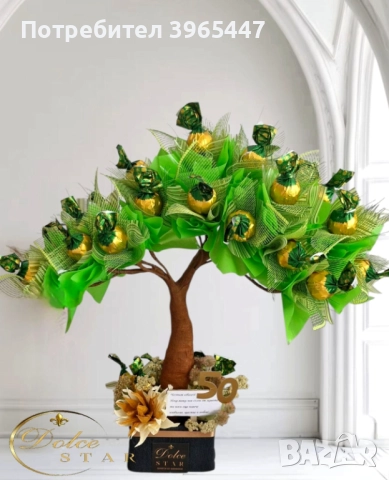 Юбилейно дръвче с бонбони 