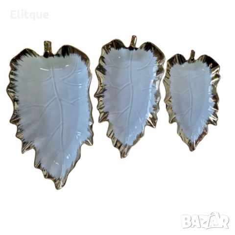 Комплект 3 броя плата във формата на листо - 25см/30см/35см дължина, снимка 8 - Други - 52743912