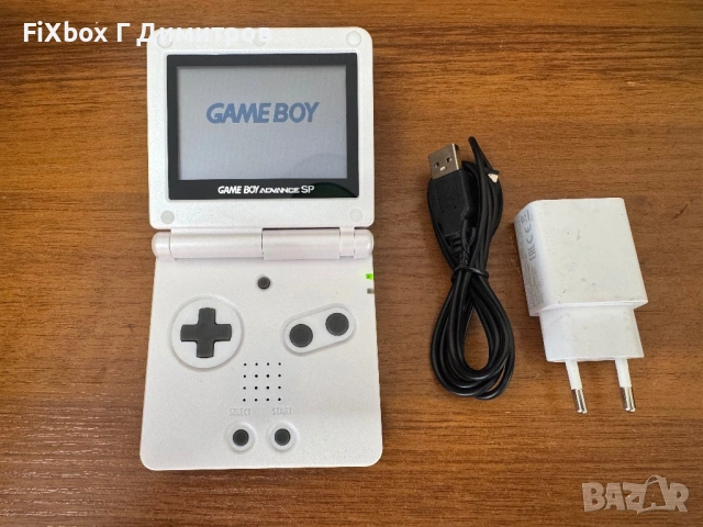 Nintendo GBA SP с Нови Панели бял металик 
