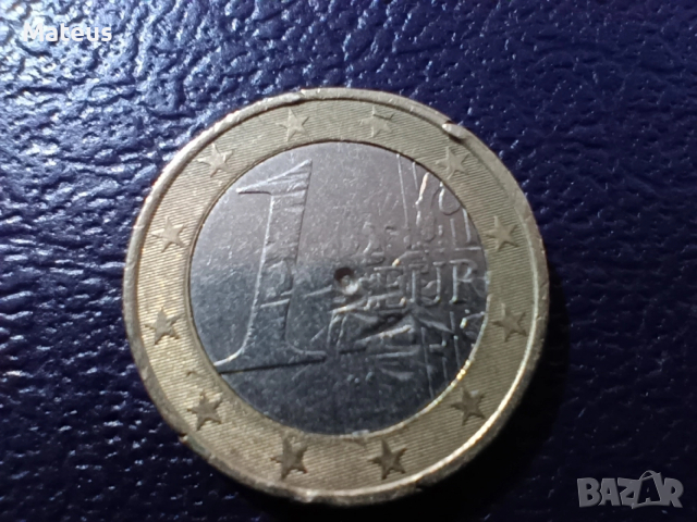 1 euro 2002 Germany с дефект, снимка 5 - Нумизматика и бонистика - 53512134