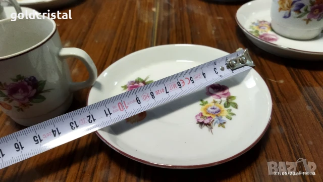 Стар български порцелан чашки за кафе , снимка 6 - Антикварни и старинни предмети - 42867571