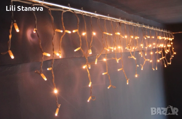 Коледна LED светлинна завеса., снимка 7 - Лед осветление - 52389433