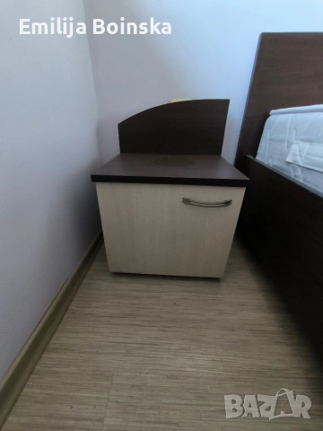 Спален комплект – легло, гардероб, скрин, нощни шкафчета, бюро, снимка 5 - Спални и легла - 53679461