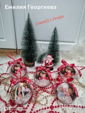 Коледни топки със снимки на най- ниски цени , снимка 11 - Други - 52591514