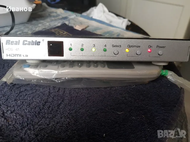 REAL CABLE HDMI SWITCH HDS41, снимка 1 - Суичове - 47120526