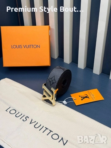 Колани Louis Vuitton от естествена кожа в кутия 3см, снимка 14 - Колани - 53933837
