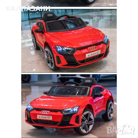 OCIE Kола Акумулаторна 12V AUDI RS ETRON GT с кожена седалка и родителски контрол Червена 3590089-2R, снимка 3 - Коли, камиони, мотори, писти - 47438625