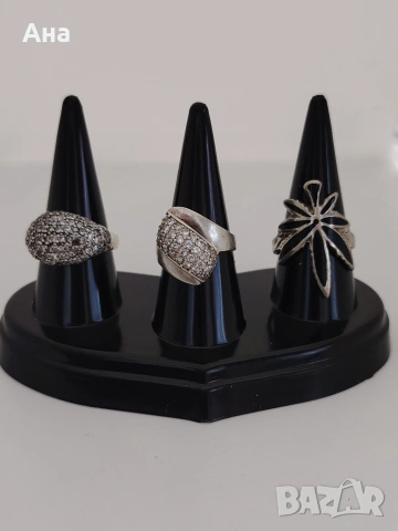 Маркирани сребърни пръстени Цената е за брой, снимка 2 - Пръстени - 53024721