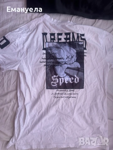 Бяла тениска Pause Jeans, снимка 3 - Тениски - 50982050