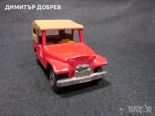 СТАРА РЕТРО МЕТАЛНА КОЛИЧКА MATCHBOX ENGLAND CJ6 JEEP, снимка 5 - Колекции - 46444633