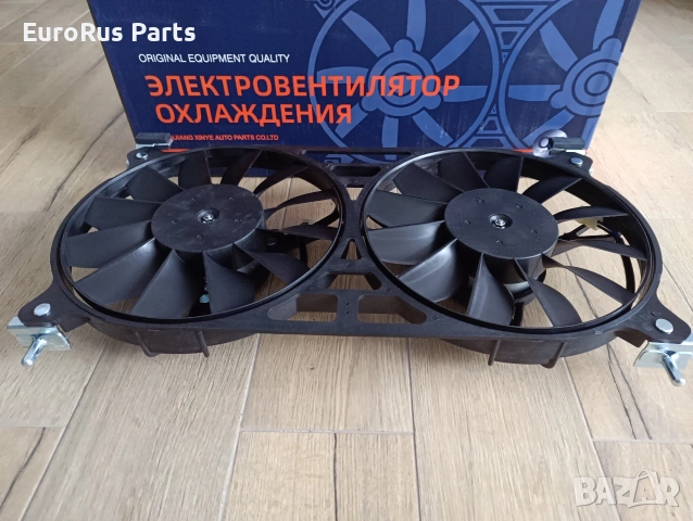 Мотор охлаждане радиатор двойно с перки ВАЗ 21214, снимка 2 - Части - 53569631