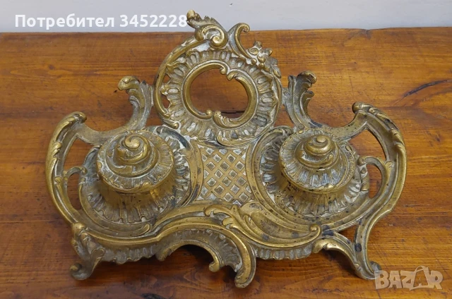 мастилница бронз ретро за ценители , снимка 7 - Антикварни и старинни предмети - 50918424