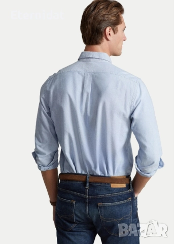 Мъжка синя риза POLO RALPH LAUREN , снимка 14 - Ризи - 51887103