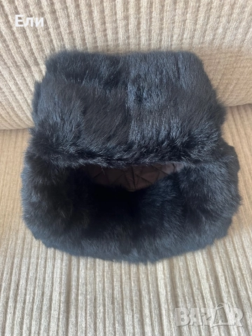 Мъжка шапка с косъм заешка кожа, снимка 3 - Шапки - 52091684