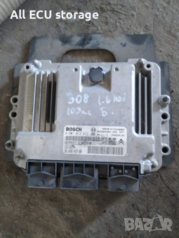  Компютър за Peugeot 308 1.6HDI 9664843780 EDC16C34., снимка 1 - Части - 46219369