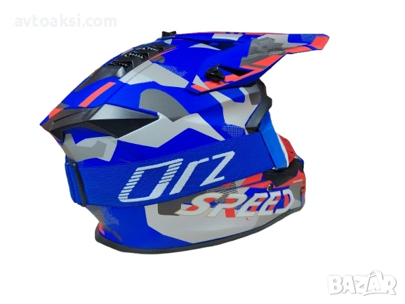 Каска Крос Мотор/Скутер/Бъги/Вело/АТВ +Очила -195-2, снимка 7 - Аксесоари и консумативи - 54015815