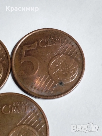 5 евро Цент Франция 2001-2011., снимка 8 - Нумизматика и бонистика - 51860710