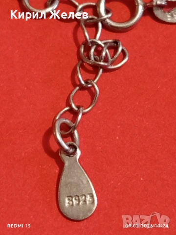 Нежна сребърна АРТ гривна с делфининчета,морско конче елегантен дизайн 53678, снимка 3 - Гривни - 53410305