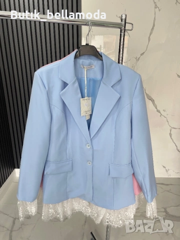 Стилно сако с дантела, снимка 10 - Сака - 53285397