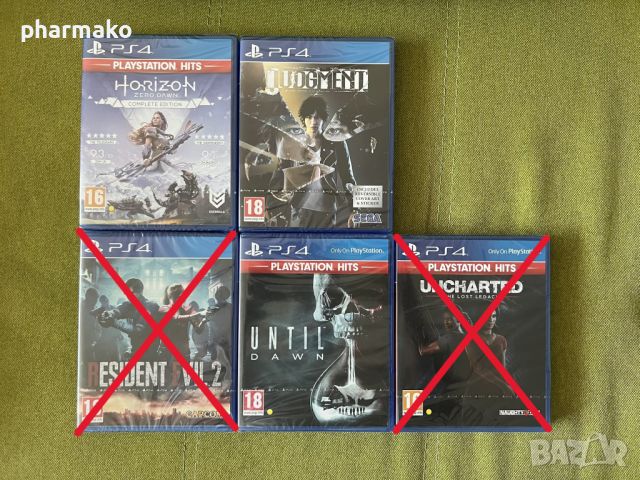 PS4 Игри нови запечатани - Judgment, Dishonored 2, RE7 и други, снимка 2 - Игри за PlayStation - 44146881