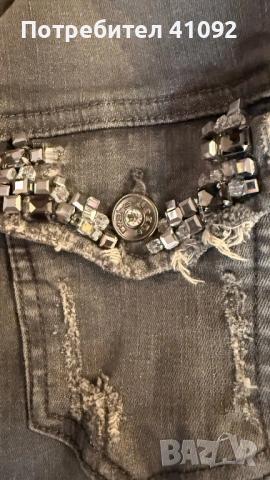 Дънково яке с камъни,ново., снимка 3 - Якета - 53056548